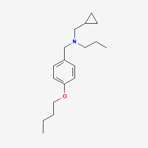 molecular formula C18H29NO B5123160 (4-butoxybenzyl)(cyclopropylmethyl)propylamine 