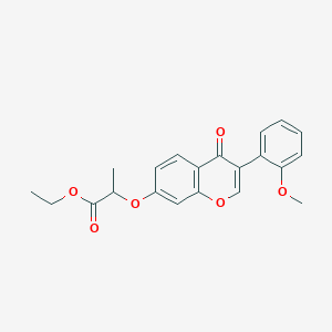 molecular formula C21H20O6 B5123161 ethyl 2-{[3-(2-methoxyphenyl)-4-oxo-4H-chromen-7-yl]oxy}propanoate 