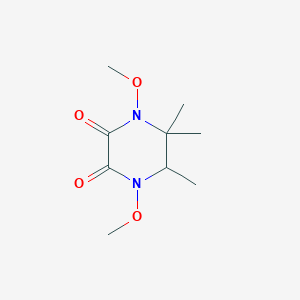 molecular formula C9H16N2O4 B5123167 1,4-dimethoxy-5,5,6-trimethyl-2,3-piperazinedione 