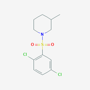 molecular formula C12H15Cl2NO2S B512317 1-[(2,5-Dichlorophenyl)sulfonyl]-3-methylpiperidine CAS No. 326899-52-9