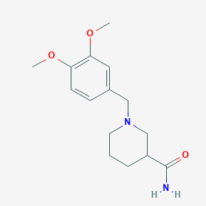 molecular formula C15H22N2O3 B5123190 1-(3,4-dimethoxybenzyl)-3-piperidinecarboxamide 