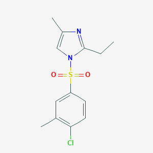 molecular formula C13H15ClN2O2S B512320 1-Chloro-4-[(2-ethyl-4-methylimidazolyl)sulfonyl]-2-methylbenzene CAS No. 325814-20-8