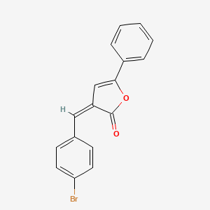 molecular formula C17H11BrO2 B5123206 3-(4-bromobenzylidene)-5-phenyl-2(3H)-furanone 