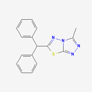 molecular formula C17H14N4S B5123209 6-(diphenylmethyl)-3-methyl[1,2,4]triazolo[3,4-b][1,3,4]thiadiazole 