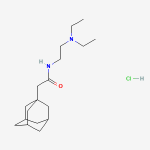 molecular formula C18H33ClN2O B5123342 2-(1-adamantyl)-N-[2-(diethylamino)ethyl]acetamide hydrochloride 