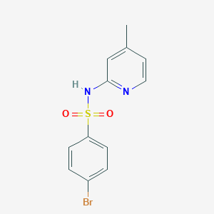molecular formula C12H11BrN2O2S B512336 4-bromo-N-(4-methyl-2-pyridinyl)benzenesulfonamide CAS No. 295345-81-2