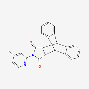 molecular formula C24H18N2O2 B5123395 17-(4-methyl-2-pyridinyl)-17-azapentacyclo[6.6.5.0~2,7~.0~9,14~.0~15,19~]nonadeca-2,4,6,9,11,13-hexaene-16,18-dione 