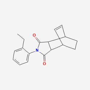 molecular formula C18H19NO2 B5123409 4-(2-ethylphenyl)-4-azatricyclo[5.2.2.0~2,6~]undec-8-ene-3,5-dione 