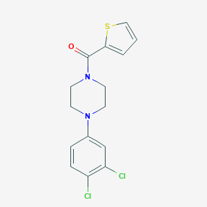 molecular formula C15H14Cl2N2OS B512345 [4-(3,4-Dichlorophenyl)piperazin-1-yl](thiophen-2-yl)methanone CAS No. 663930-16-3