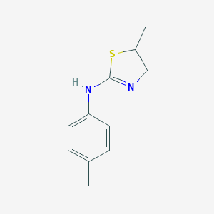 molecular formula C11H14N2S B512349 5-methyl-N-(4-methylphenyl)-4,5-dihydro-1,3-thiazol-2-amine CAS No. 70446-87-6