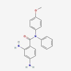 molecular formula C20H19N3O2 B5123512 2,4-diamino-N-(4-methoxyphenyl)-N-phenylbenzamide 