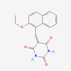 molecular formula C17H14N2O4 B5123531 5-[(2-ethoxy-1-naphthyl)methylene]-2,4,6(1H,3H,5H)-pyrimidinetrione 