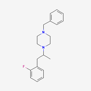 molecular formula C20H25FN2 B5123546 1-benzyl-4-[2-(2-fluorophenyl)-1-methylethyl]piperazine 