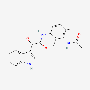 molecular formula C20H19N3O3 B5123566 N-[3-(acetylamino)-2,4-dimethylphenyl]-2-(1H-indol-3-yl)-2-oxoacetamide 
