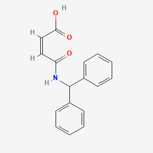 molecular formula C17H15NO3 B5123582 4-[(diphenylmethyl)amino]-4-oxo-2-butenoic acid 