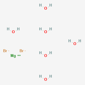 molecular formula Br2H12MgO6 B051236 溴化镁；六水合物 CAS No. 13446-53-2