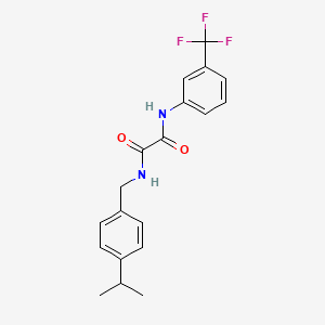 molecular formula C19H19F3N2O2 B5123626 N-(4-isopropylbenzyl)-N'-[3-(trifluoromethyl)phenyl]ethanediamide 