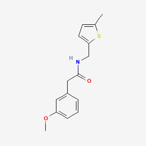 molecular formula C15H17NO2S B5123648 2-(3-methoxyphenyl)-N-[(5-methyl-2-thienyl)methyl]acetamide 