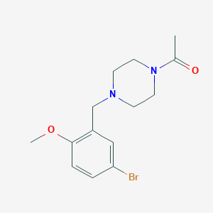 molecular formula C14H19BrN2O2 B5123704 1-acetyl-4-(5-bromo-2-methoxybenzyl)piperazine 