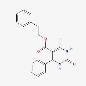 2-phenylethyl 6-methyl-2-oxo-4-phenyl-1,2,3,4-tetrahydro-5-pyrimidinecarboxylate