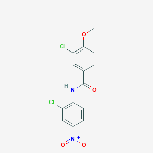 molecular formula C15H12Cl2N2O4 B5123829 3-chloro-N-(2-chloro-4-nitrophenyl)-4-ethoxybenzamide 