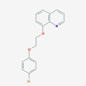 molecular formula C17H14BrNO2 B5123854 8-[2-(4-bromophenoxy)ethoxy]quinoline 