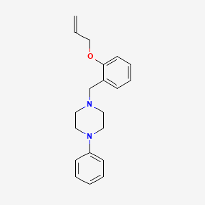 molecular formula C20H24N2O B5123864 1-[2-(allyloxy)benzyl]-4-phenylpiperazine 