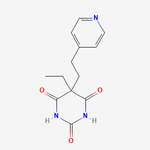 molecular formula C13H15N3O3 B5123867 5-ethyl-5-[2-(4-pyridinyl)ethyl]-2,4,6(1H,3H,5H)-pyrimidinetrione 