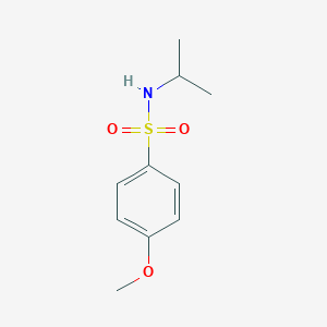 molecular formula C10H15NO3S B512394 [(4-Methoxyphenyl)sulfonyl](methylethyl)amine CAS No. 28859-99-6