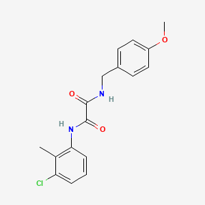 molecular formula C17H17ClN2O3 B5123940 N-(3-chloro-2-methylphenyl)-N'-(4-methoxybenzyl)ethanediamide 