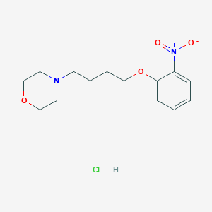 molecular formula C14H21ClN2O4 B5123947 4-[4-(2-nitrophenoxy)butyl]morpholine hydrochloride 