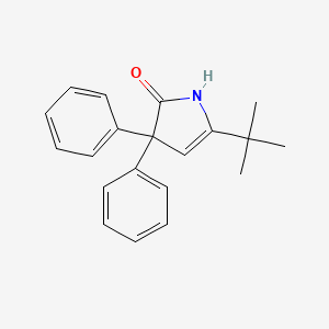 molecular formula C20H21NO B5123970 5-tert-butyl-3,3-diphenyl-1,3-dihydro-2H-pyrrol-2-one 