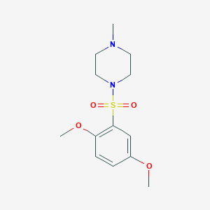 molecular formula C13H20N2O4S B512398 1-[(2,5-Dimethoxyphenyl)sulfonyl]-4-methylpiperazine CAS No. 405270-03-3