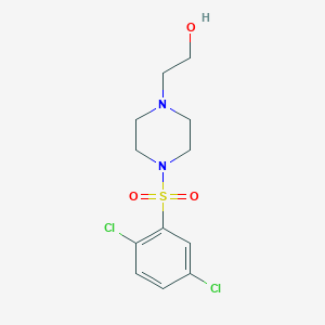 molecular formula C12H16Cl2N2O3S B512399 2-[4-(2,5-Dichlorophenyl)sulfonylpiperazin-1-yl]ethanol CAS No. 321531-42-4