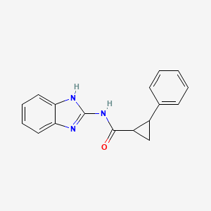 molecular formula C17H15N3O B5123992 N-1H-benzimidazol-2-yl-2-phenylcyclopropanecarboxamide 
