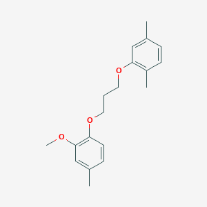 molecular formula C19H24O3 B5124009 1-[3-(2,5-dimethylphenoxy)propoxy]-2-methoxy-4-methylbenzene 