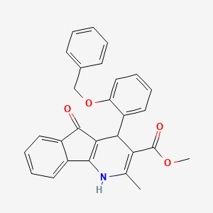 methyl 4-[2-(benzyloxy)phenyl]-2-methyl-5-oxo-4,5-dihydro-1H-indeno[1,2-b]pyridine-3-carboxylate