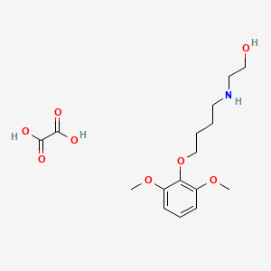 molecular formula C16H25NO8 B5124047 2-{[4-(2,6-dimethoxyphenoxy)butyl]amino}ethanol ethanedioate (salt) 