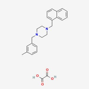 1-(3-methylbenzyl)-4-(1-naphthylmethyl)piperazine oxalate
