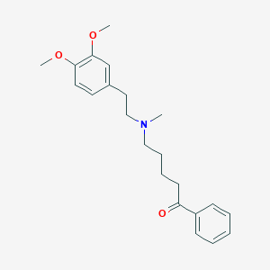 5-[[2-(3,4-dimethoxyphenyl)ethyl](methyl)amino]-1-phenyl-1-pentanone