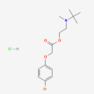 molecular formula C15H23BrClNO3 B5124109 2-[tert-butyl(methyl)amino]ethyl (4-bromophenoxy)acetate hydrochloride 