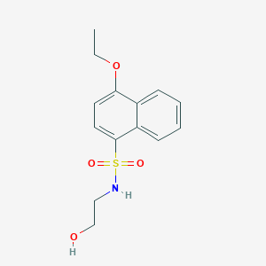 4-ethoxy-N-(2-hydroxyethyl)naphthalene-1-sulfonamide