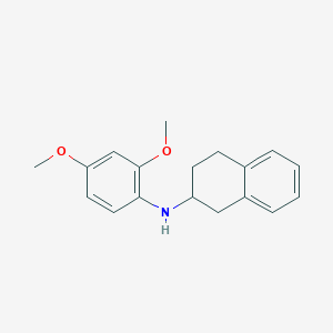 molecular formula C18H21NO2 B5124116 (2,4-dimethoxyphenyl)1,2,3,4-tetrahydro-2-naphthalenylamine 