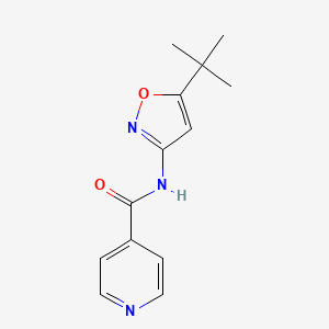 molecular formula C13H15N3O2 B5124123 N-(5-tert-butyl-3-isoxazolyl)isonicotinamide 