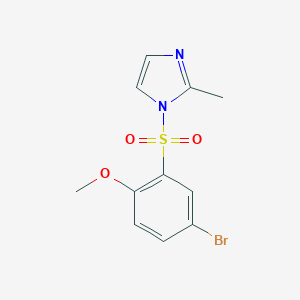 1-[(5-bromo-2-methoxyphenyl)sulfonyl]-2-methyl-1H-imidazole