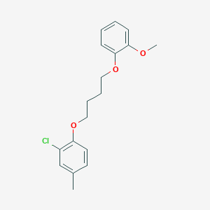 molecular formula C18H21ClO3 B5124162 2-chloro-1-[4-(2-methoxyphenoxy)butoxy]-4-methylbenzene 