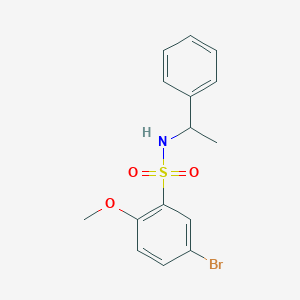 [(5-Bromo-2-methoxyphenyl)sulfonyl](phenylethyl)amine