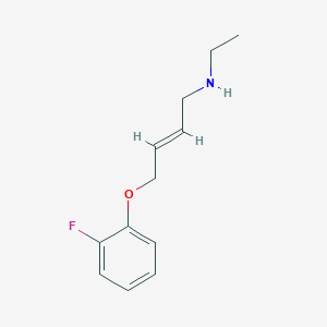molecular formula C12H16FNO B5124174 N-ethyl-4-(2-fluorophenoxy)-2-buten-1-amine 