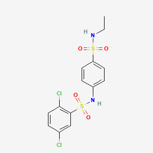 2,5-dichloro-N-{4-[(ethylamino)sulfonyl]phenyl}benzenesulfonamide