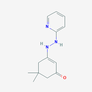molecular formula C13H17N3O B5124215 3-hydroxy-5,5-dimethyl-2-cyclohexen-1-one 2-pyridinylhydrazone 